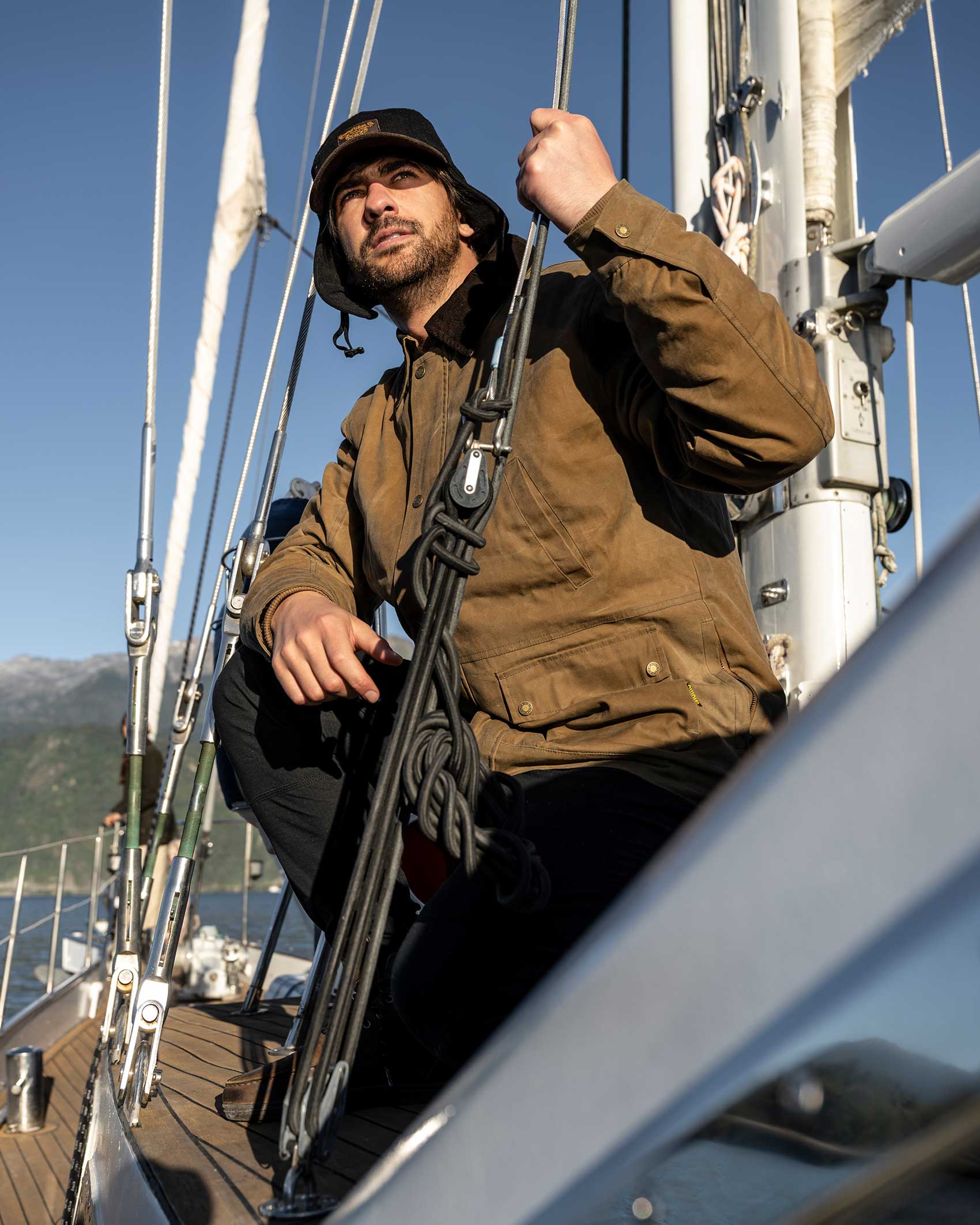 Chaqueta Encerada Hollnar Hombre