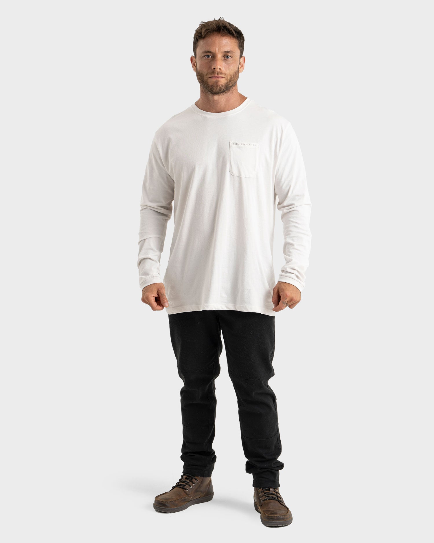 Polera Algodón Orgánico Manga Larga Golfer Hombre