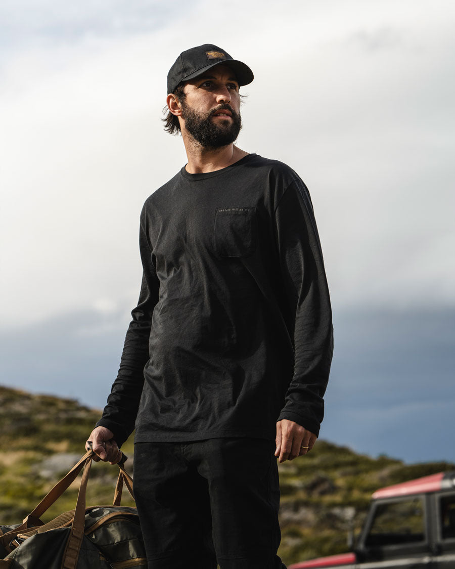 Polera Algodón Orgánico Manga Larga Golfer Hombre