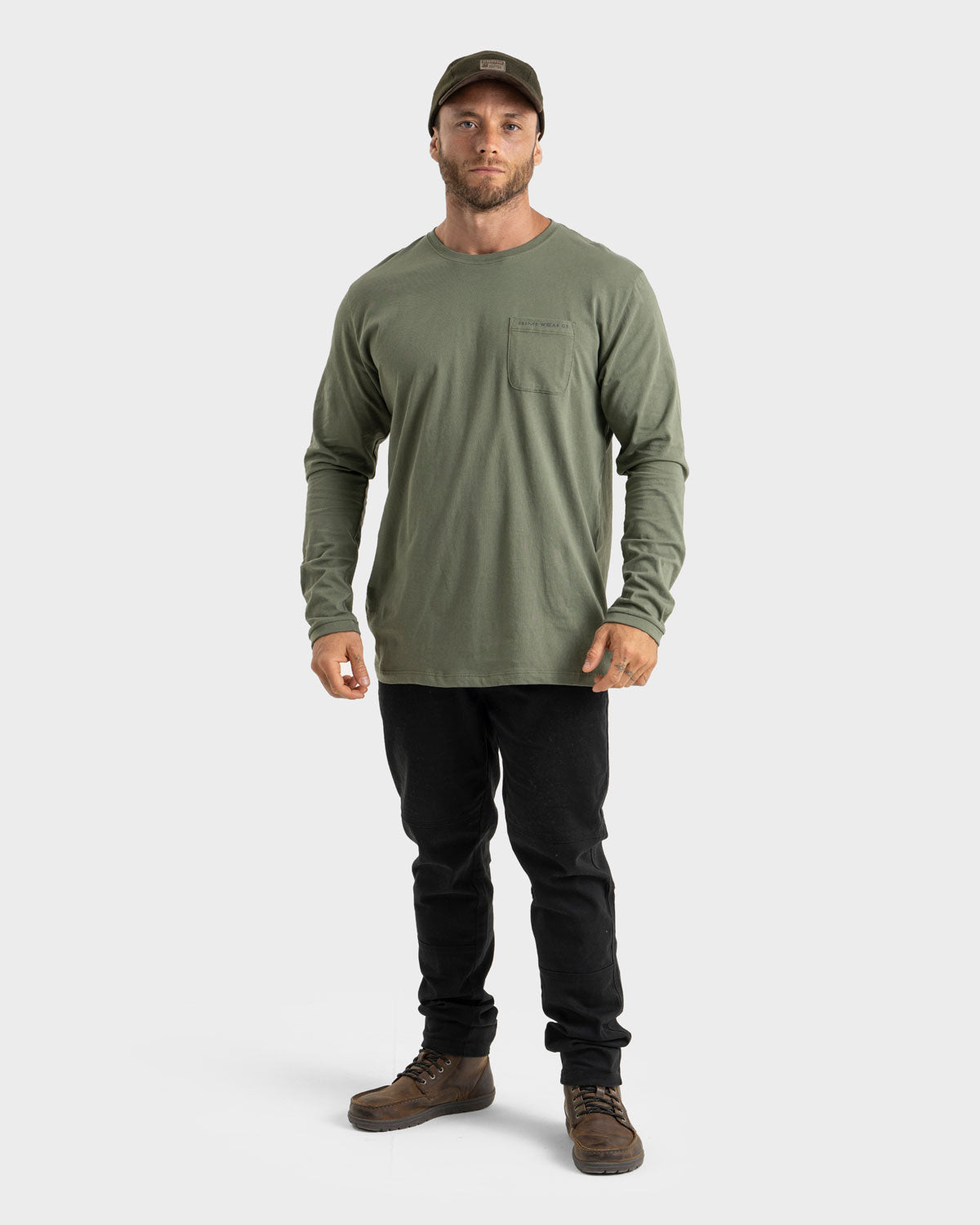 Polera Algodón Orgánico Manga Larga Golfer Hombre