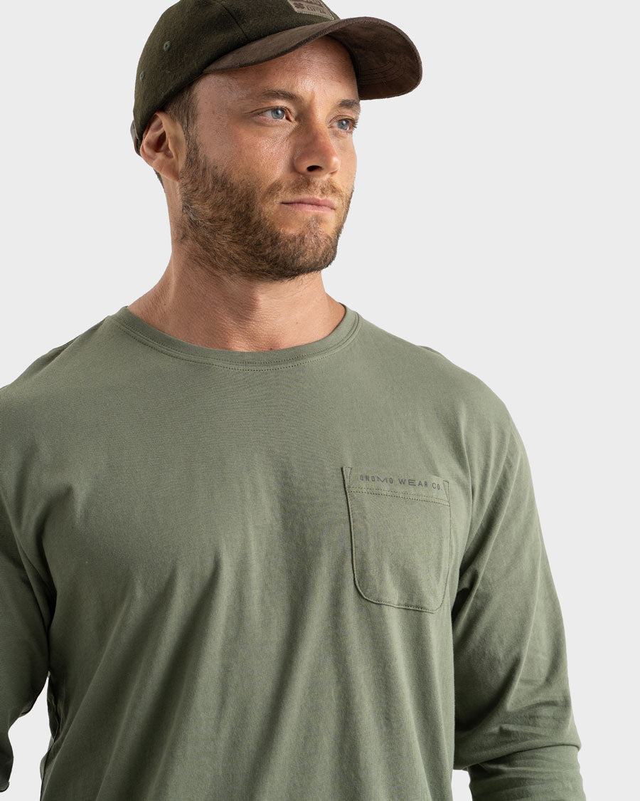 Polera Algodón Orgánico Manga Larga Golfer Hombre