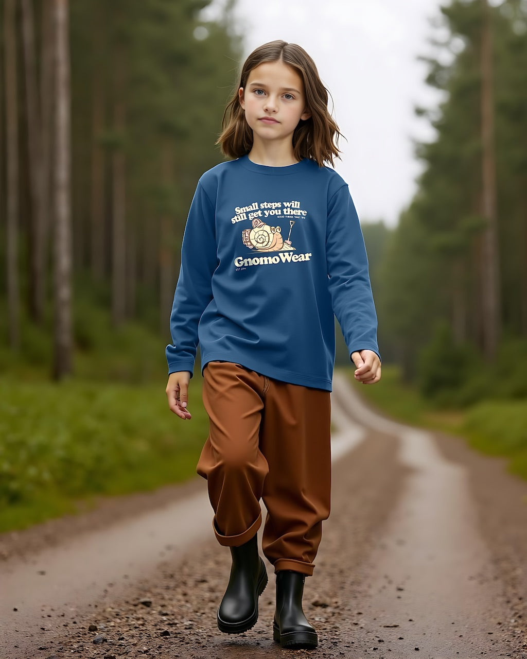 Polera Eco Manga Larga F-17 Kids