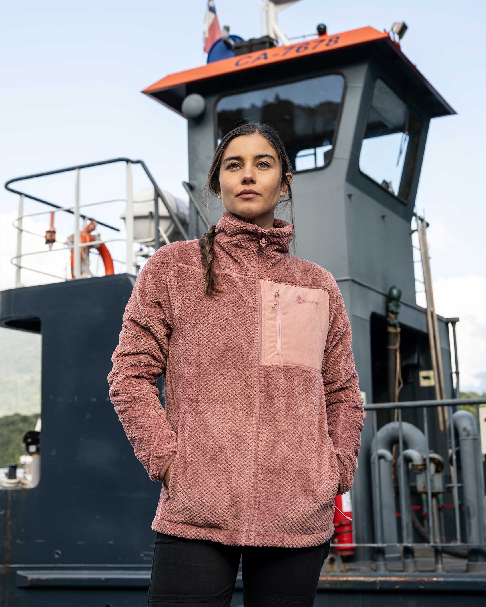 Short Fleece Eco Grima Mujer