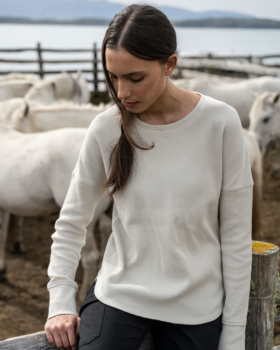 Polera Eco Manga Larga Lodlam Mujer
