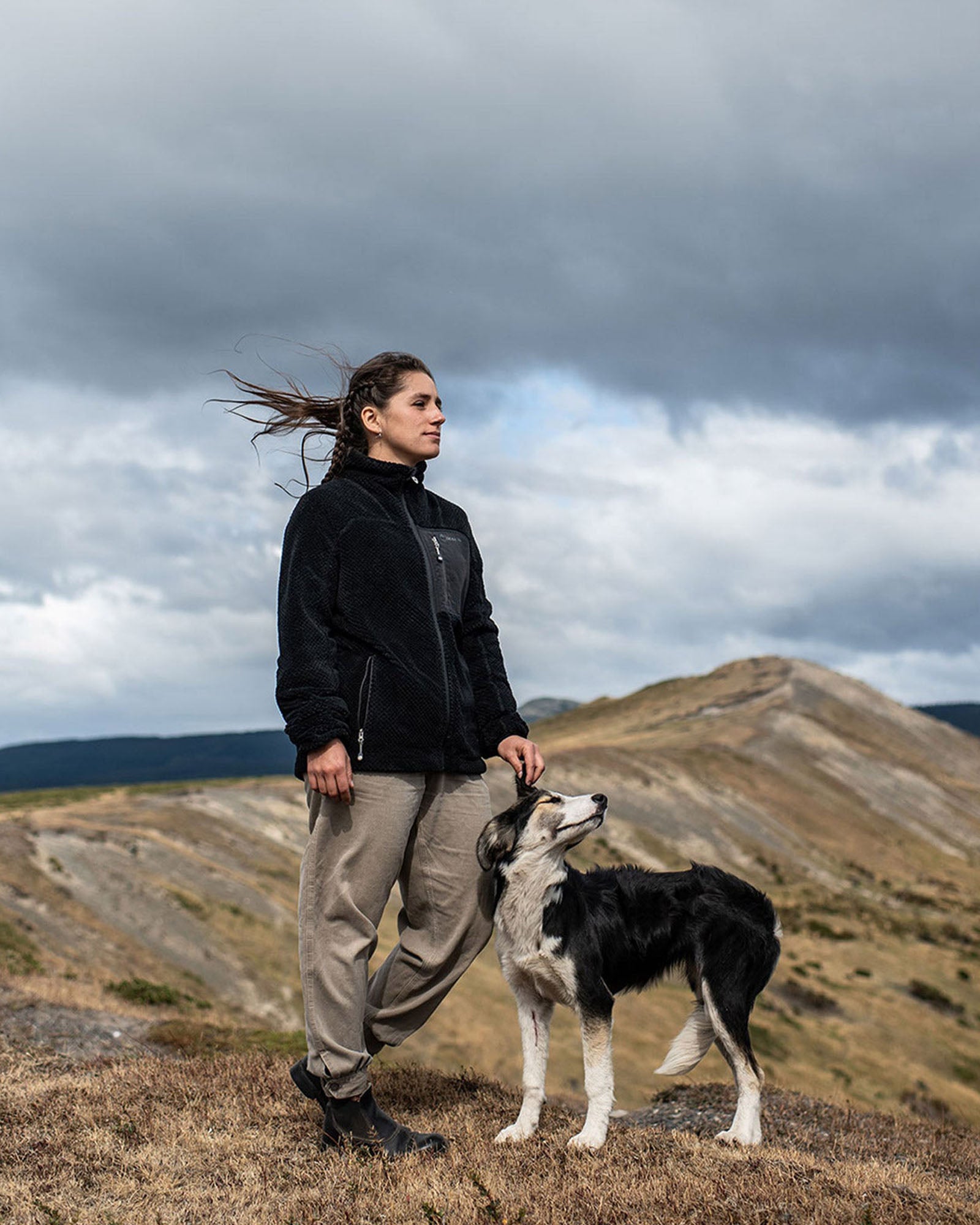 Short Fleece Eco Grima Mujer