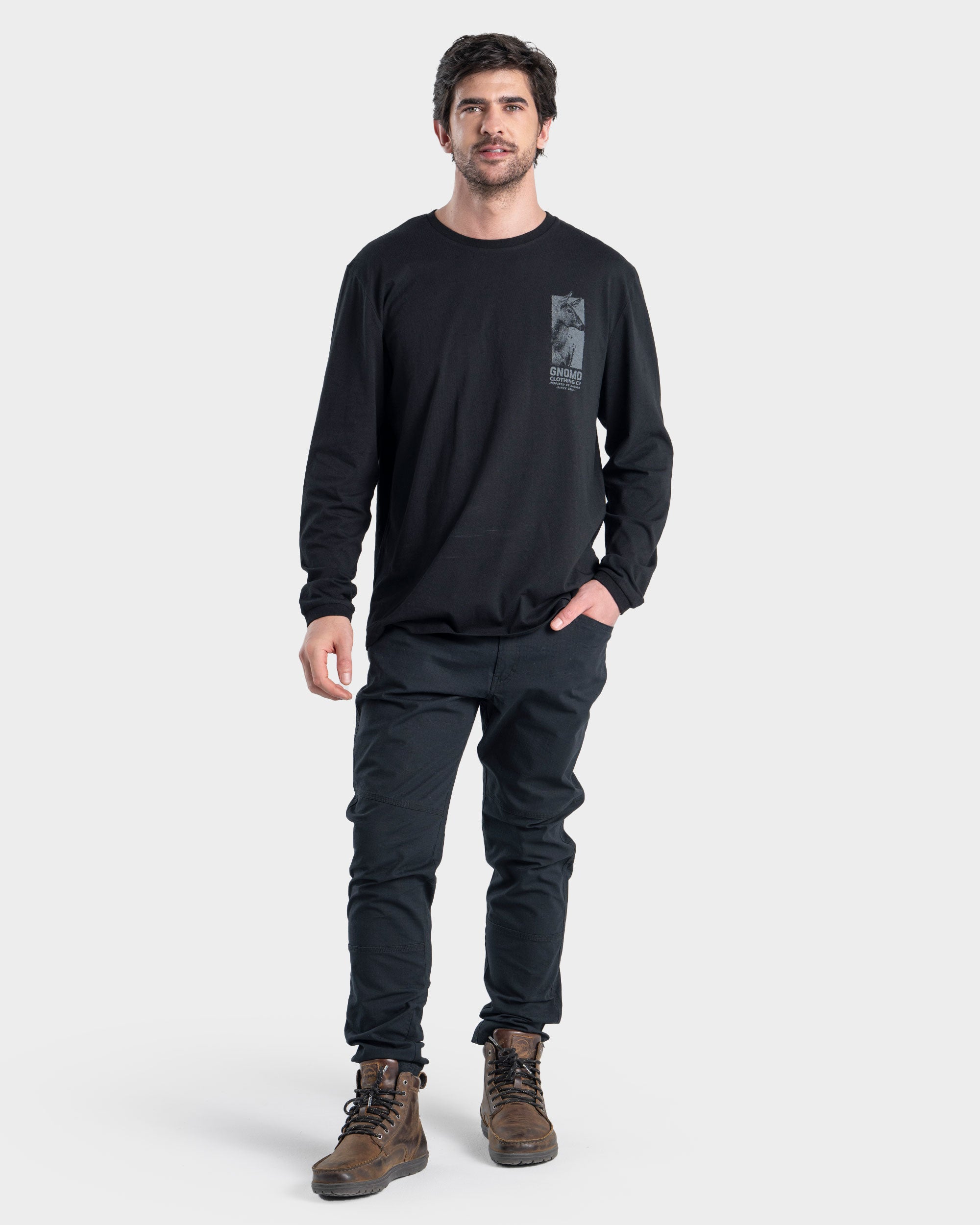 Polera Algodón Manga Larga M-11 Hombre