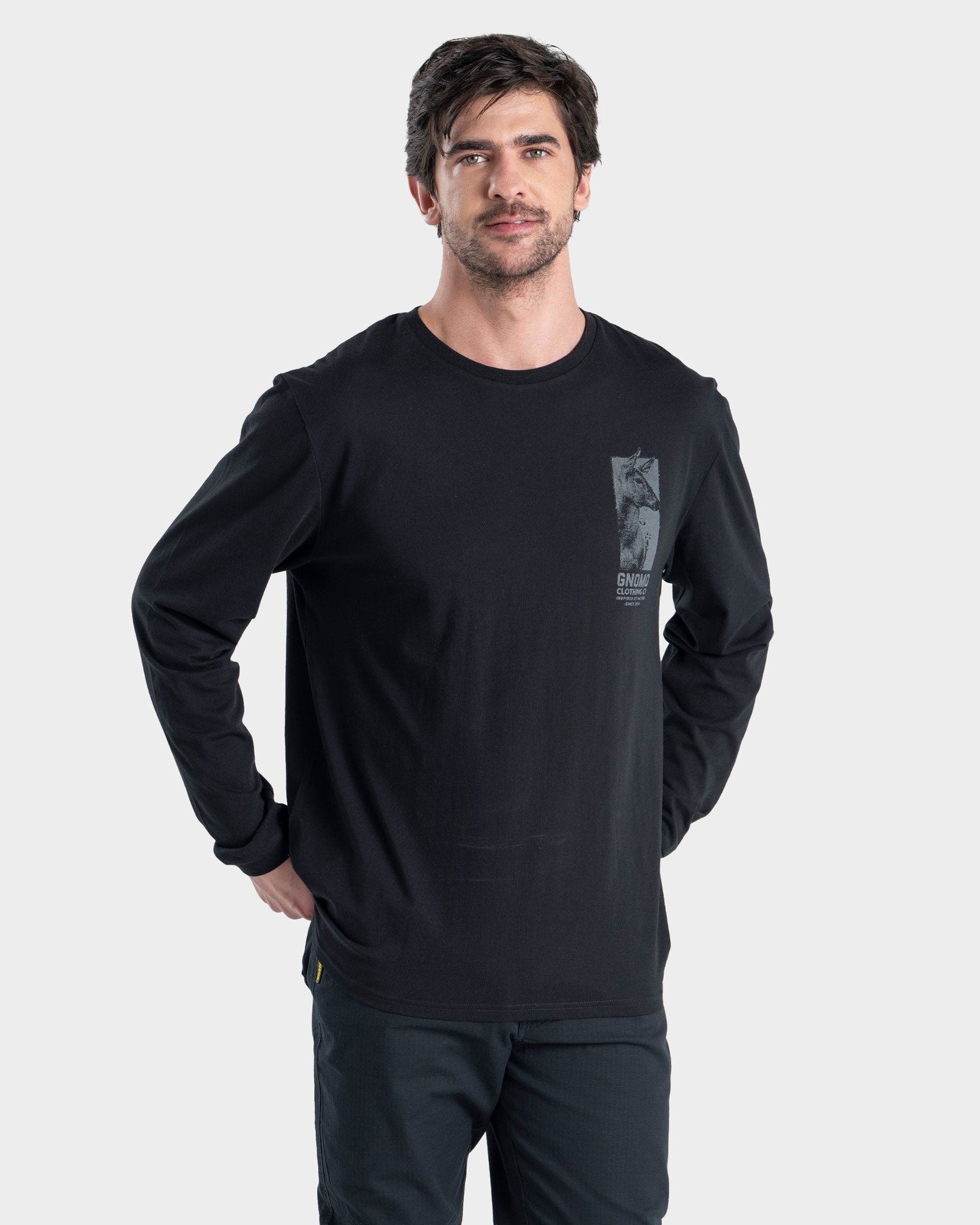 Polera Algodón Manga Larga M-11 Hombre