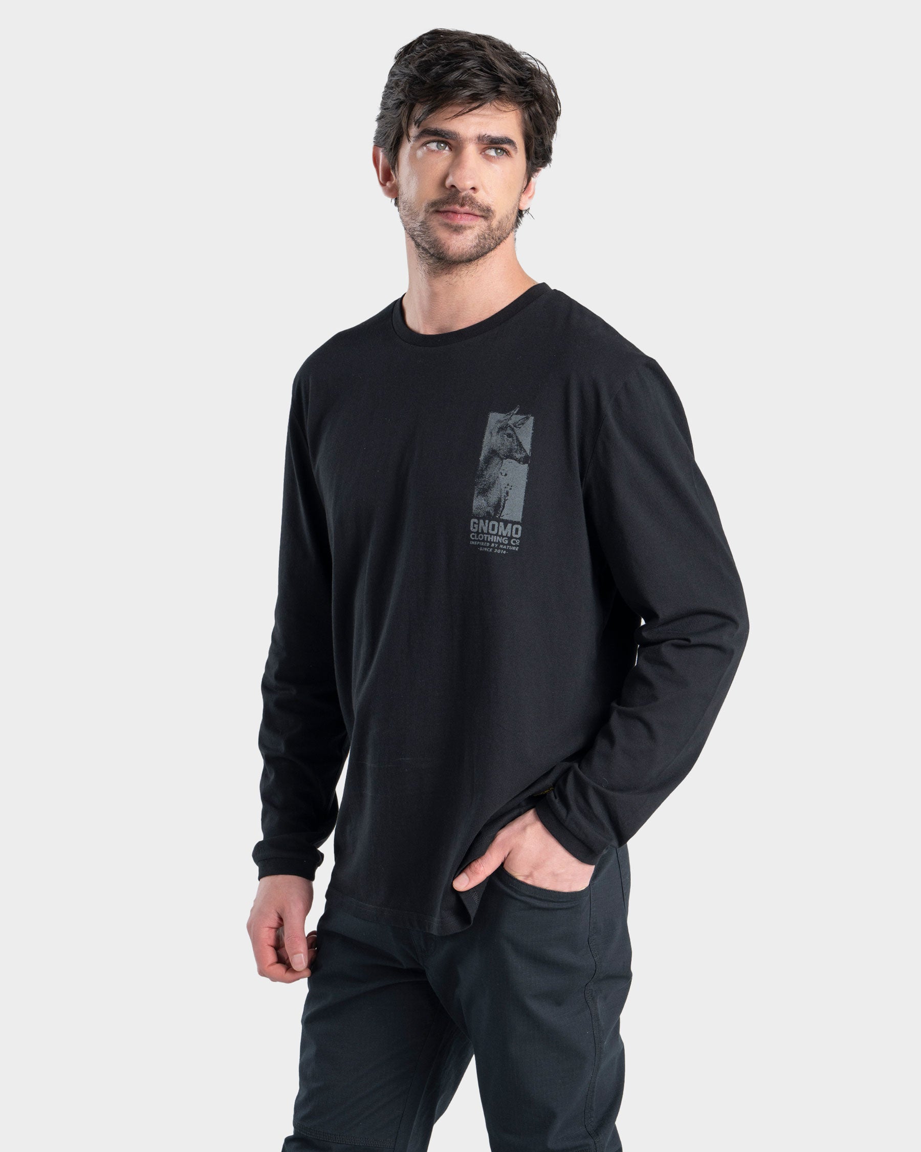 Polera Algodón Manga Larga M-11 Hombre