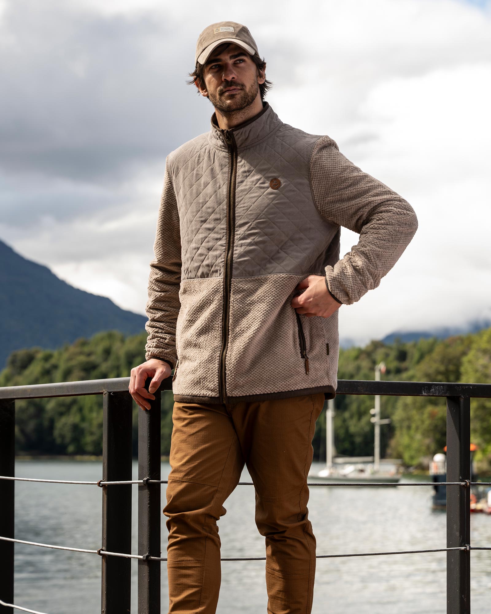 Short Fleece Eco Solberg Hombre