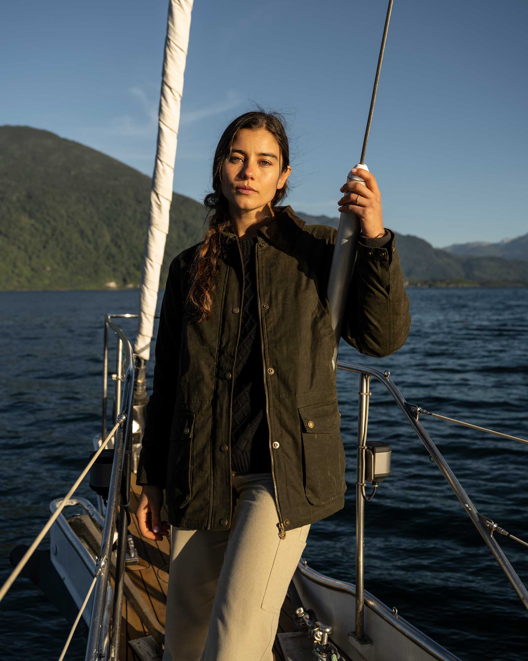 Chaqueta Encerada Figna Mujer