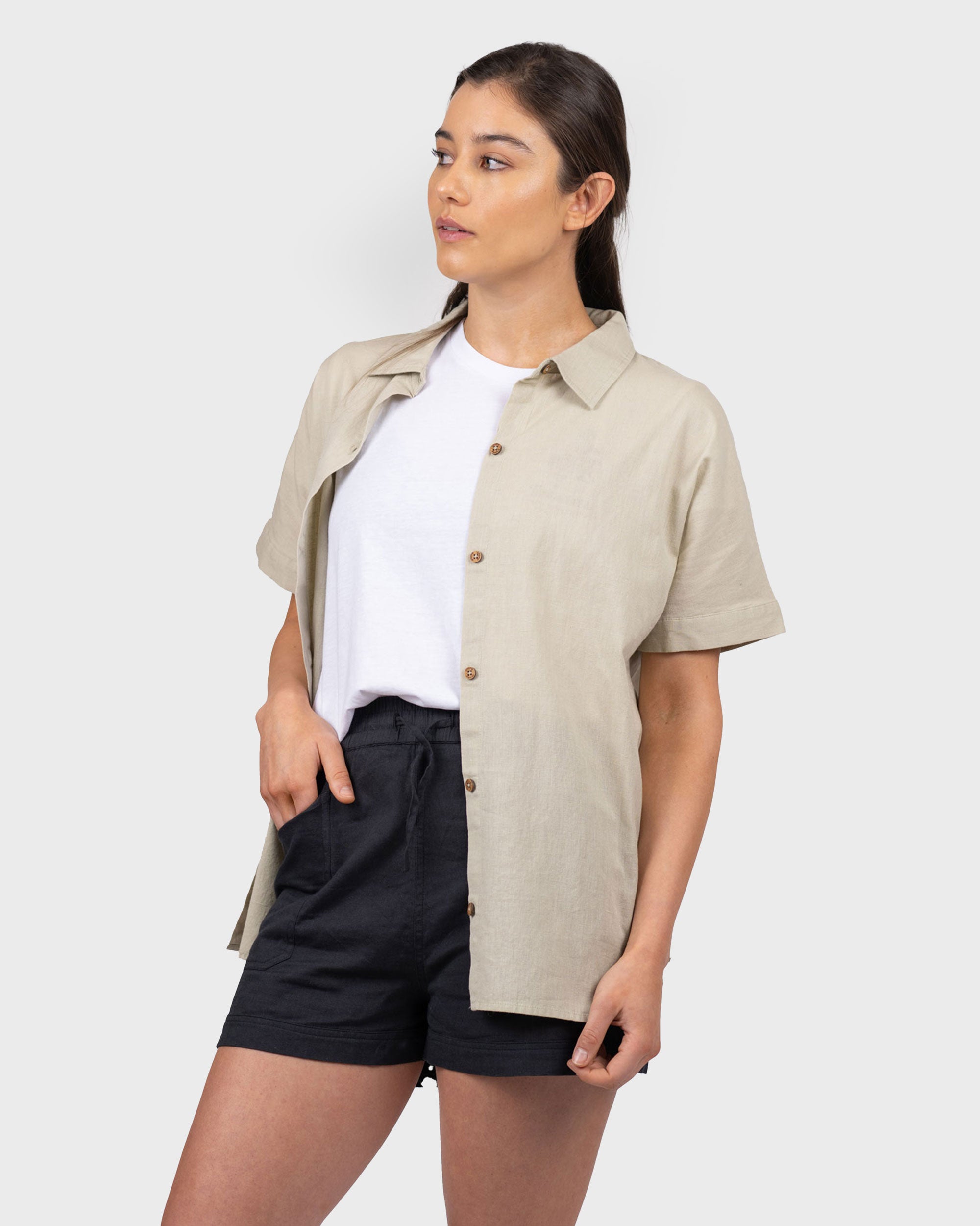 Camisa Lino Ginka Mujer