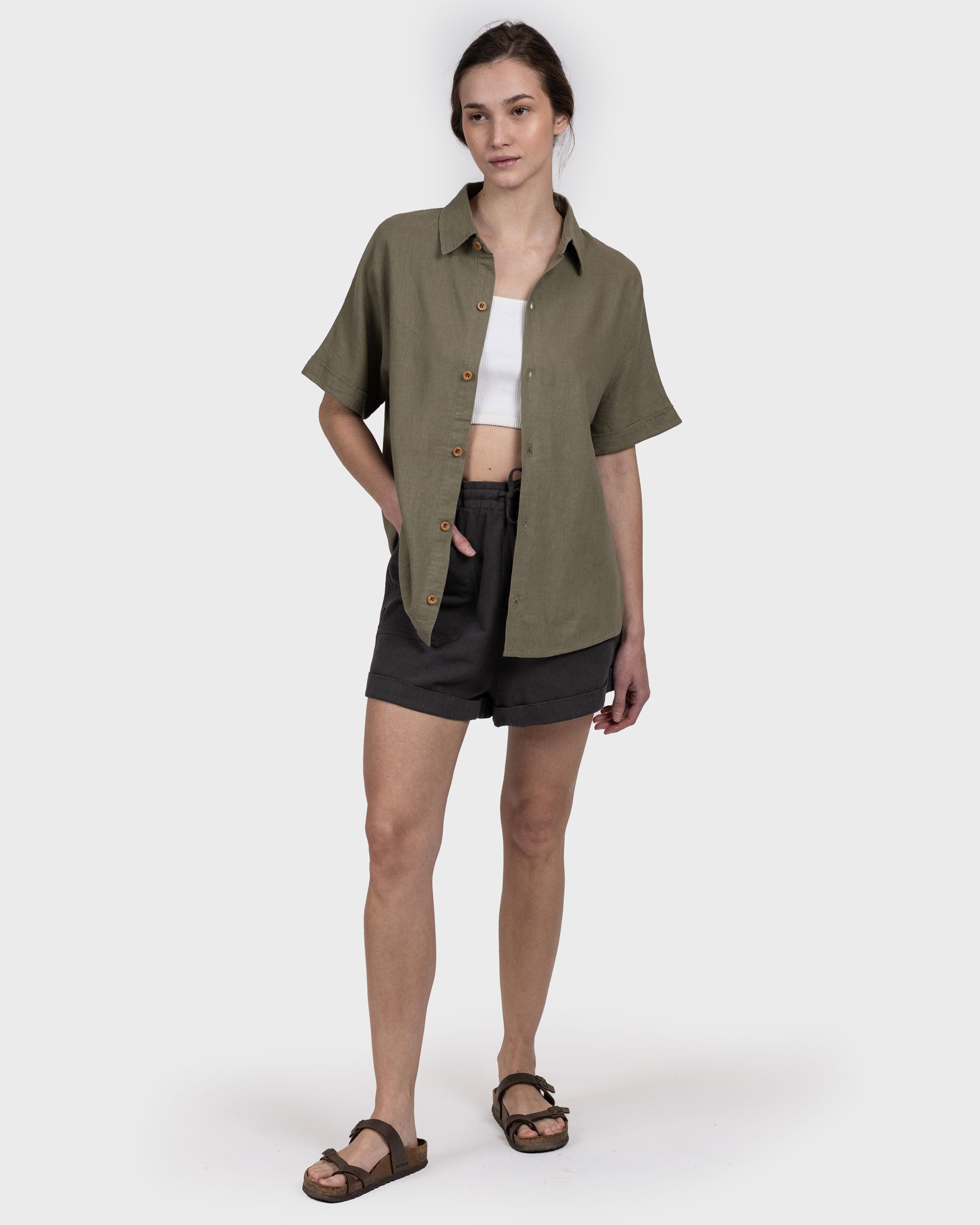 Camisa Lino Ginka Mujer