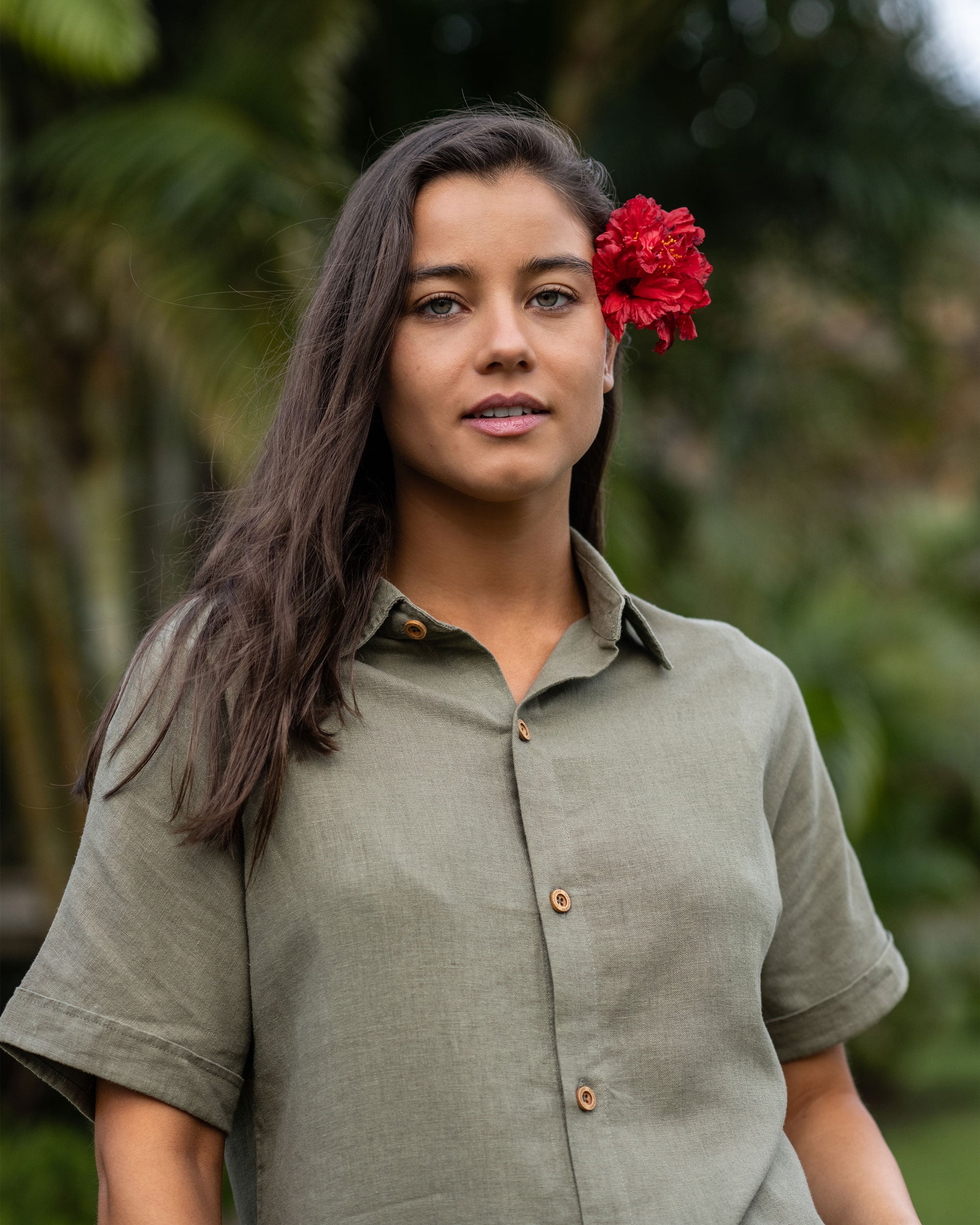 Camisa Lino Ginka Mujer