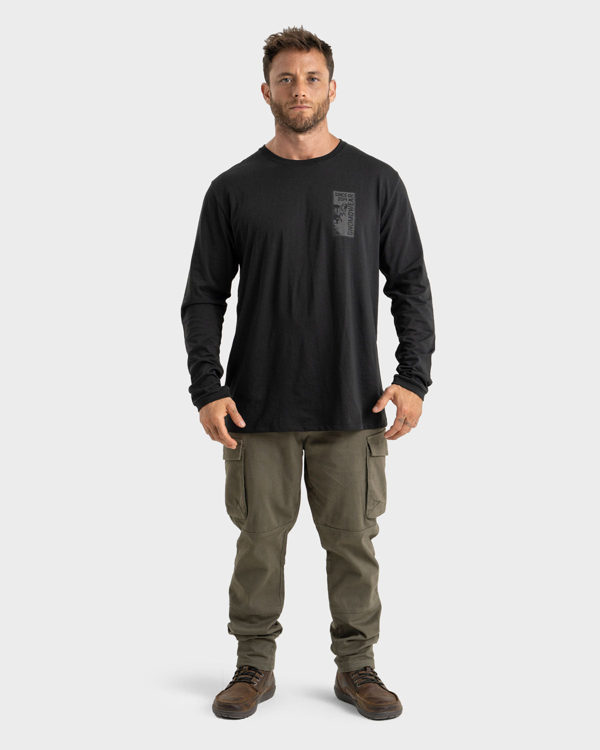 Polera Eco Manga Larga M-10 Hombre