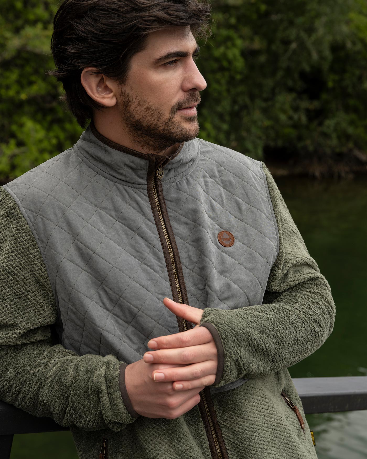 Short Fleece Eco Solberg Hombre