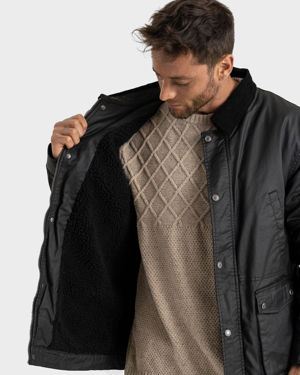 Chaqueta Waxed Winsber Hombre