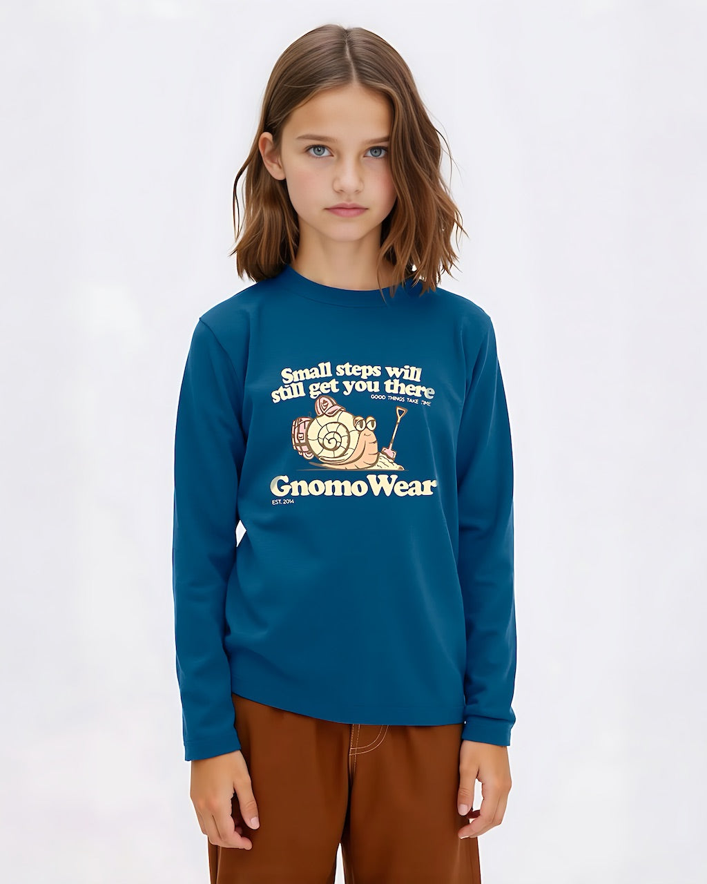 Polera Eco Manga Larga F-17 Kids - Turquoise / XS (4)