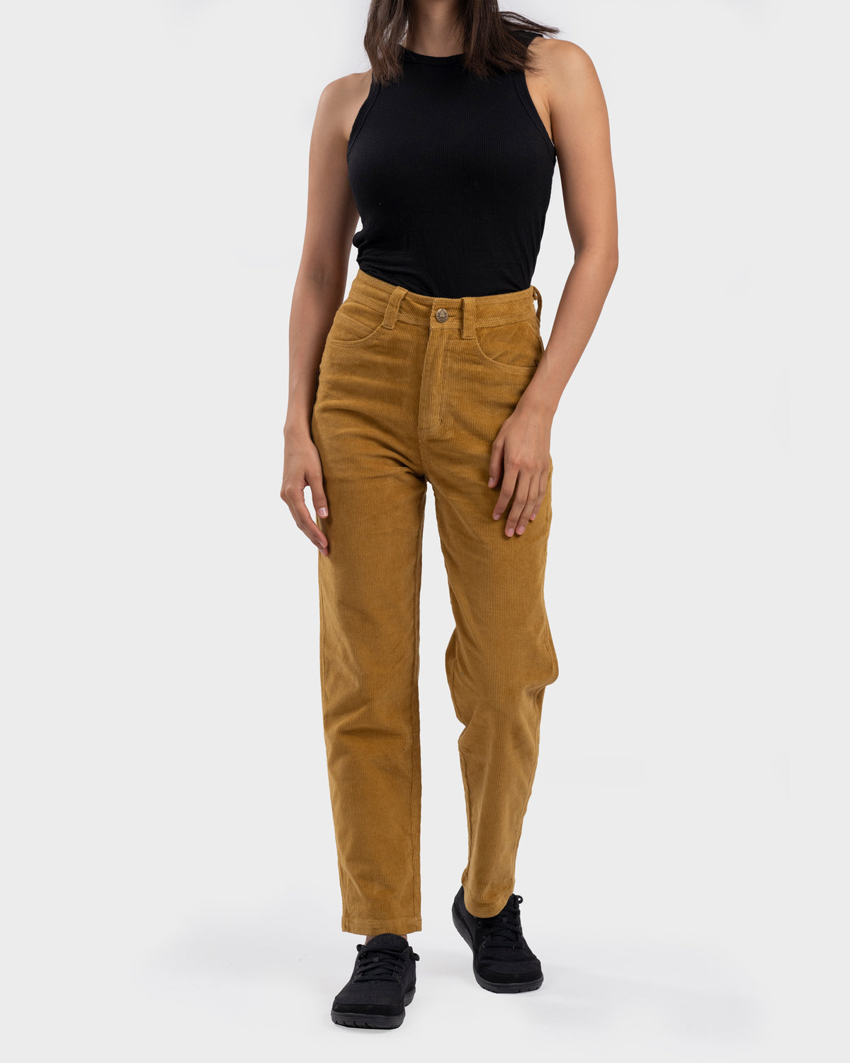 Pantalón Cotelé Kamir Mujer - Mustard / XS