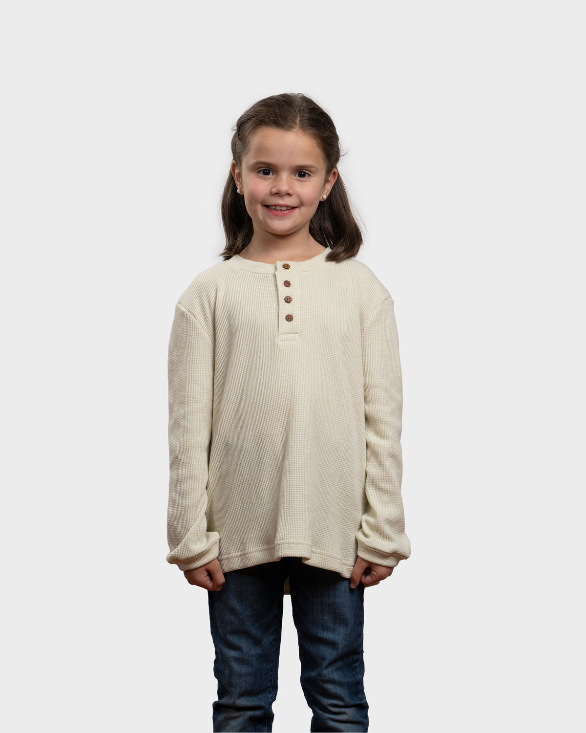 Polera Eco Manga Larga Lodlamita Kids - Beige / (4)XS