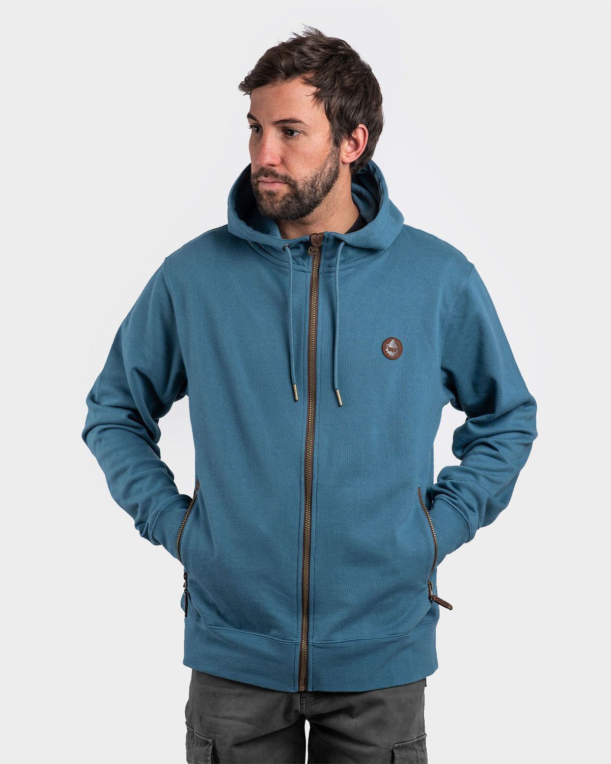 Polerón Hoodie Mamek Hombre - Indigo / S