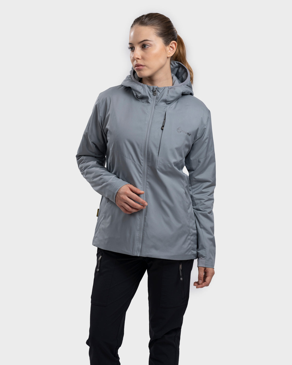 Chaqueta Hoodie Welky Mujer - Light Grey / XS