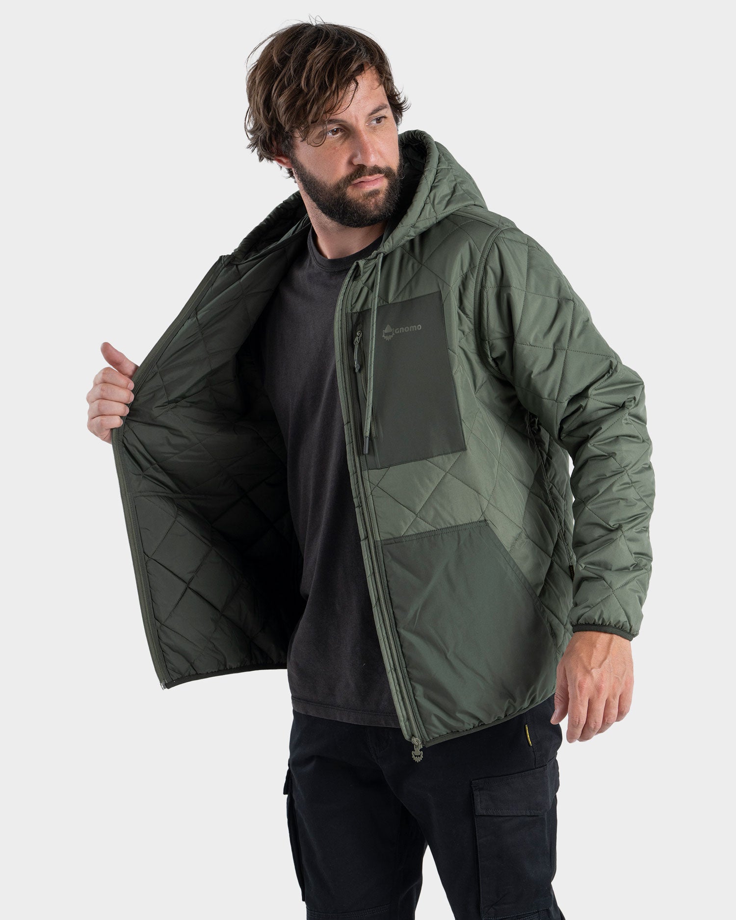 Parka Hoodie Eco Hukni Hombre