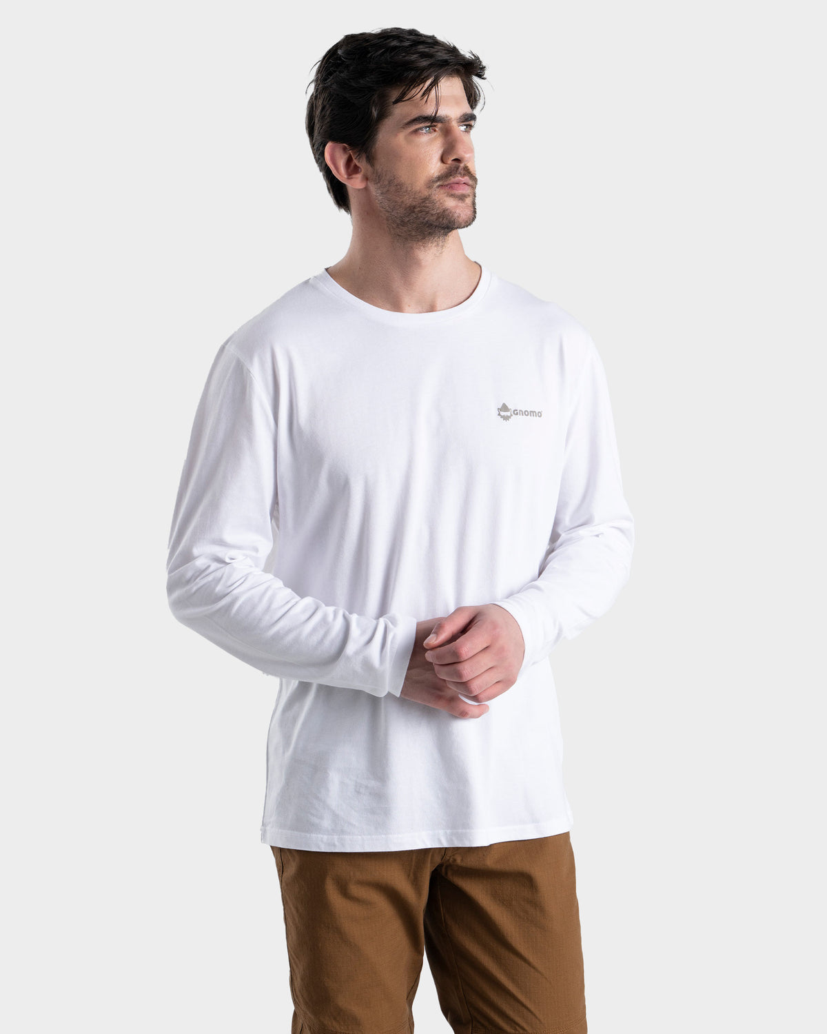 Polera Eco Manga Larga P-10 Hombre - White / S