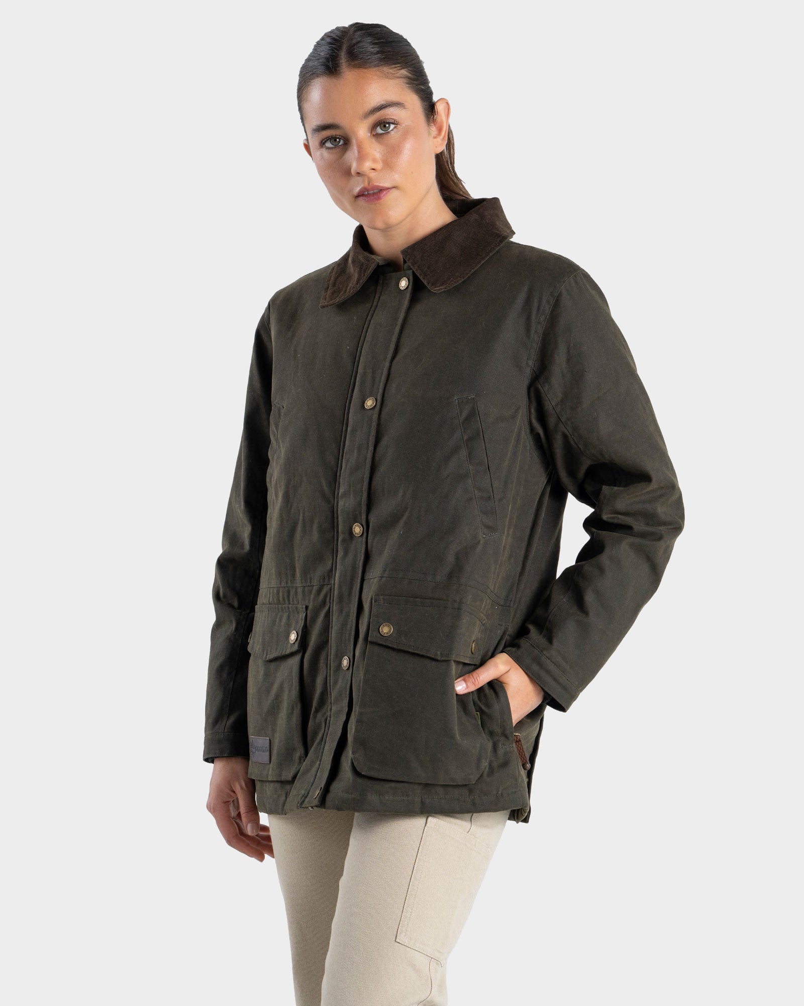 Chaqueta Encerada Figna Mujer