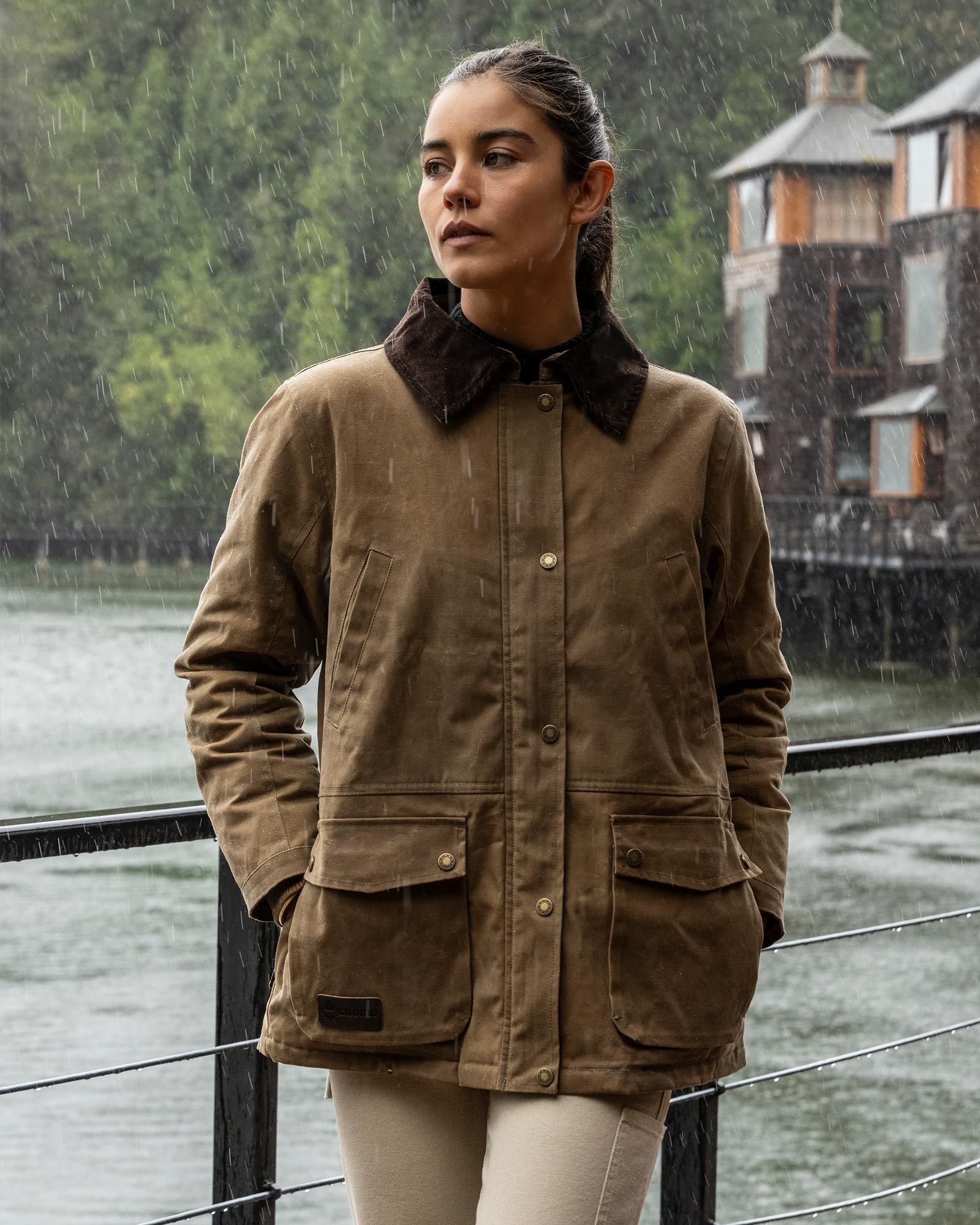 Chaqueta Encerada Figna Mujer